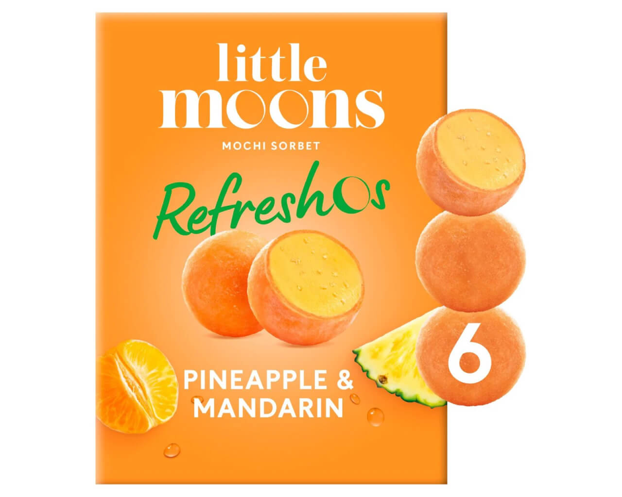 Little Moons Pineapple & Mandarin (6 piezas)